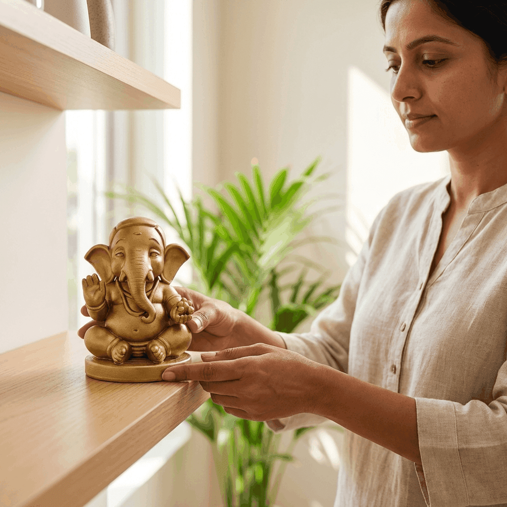 Golden Ganesha Idol
