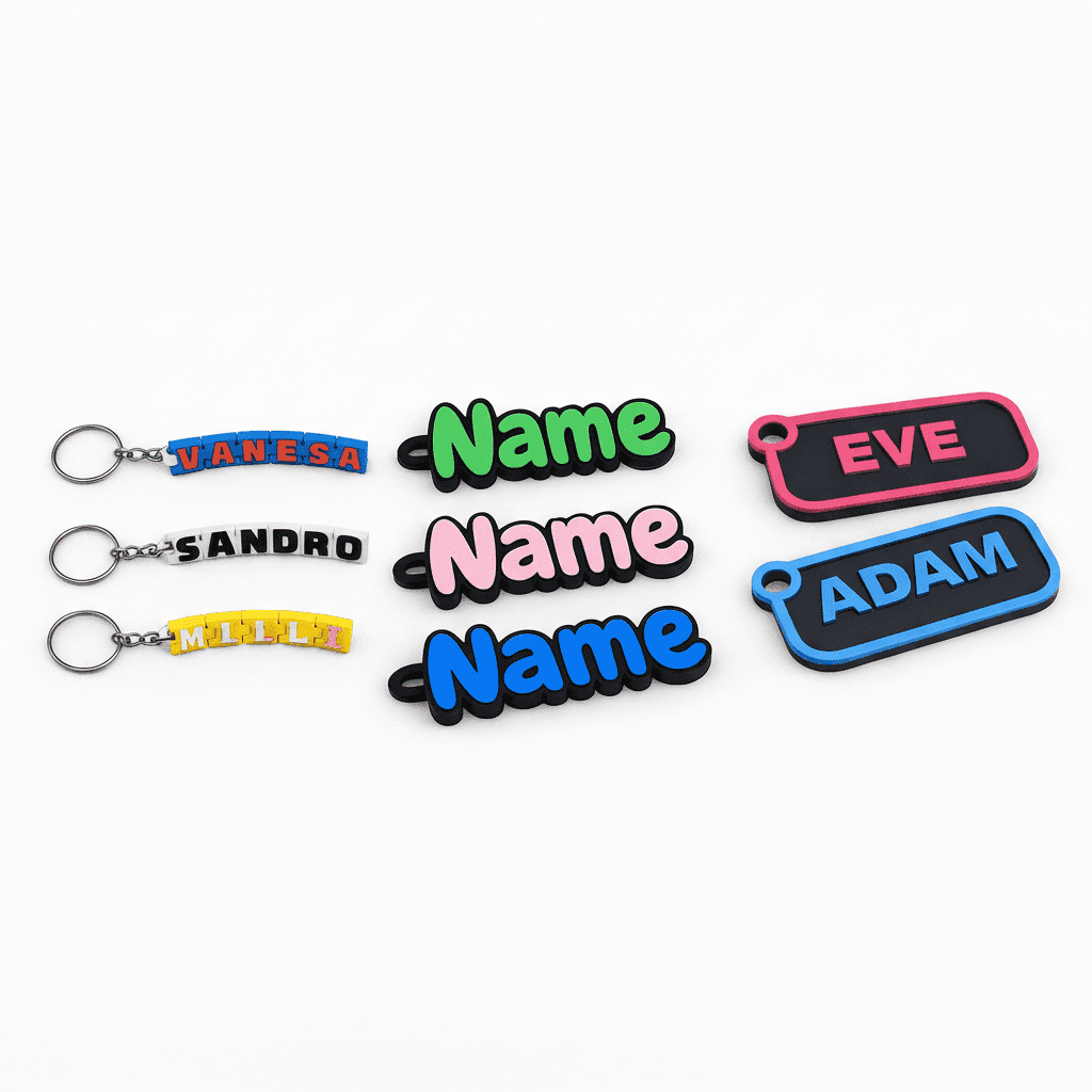 Buy Custom Name Keychain - 3D printed keyrings online India