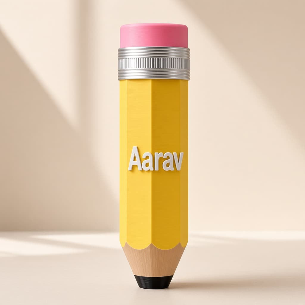 Buy Personalized Giant Name Pencil - 3D printed organizers online India